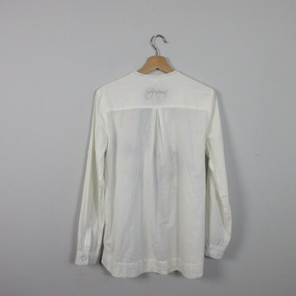 Desigual Women's White Embroidered Button Down Blouse Every Body Shirt S 138 - Picture 2 of 14
